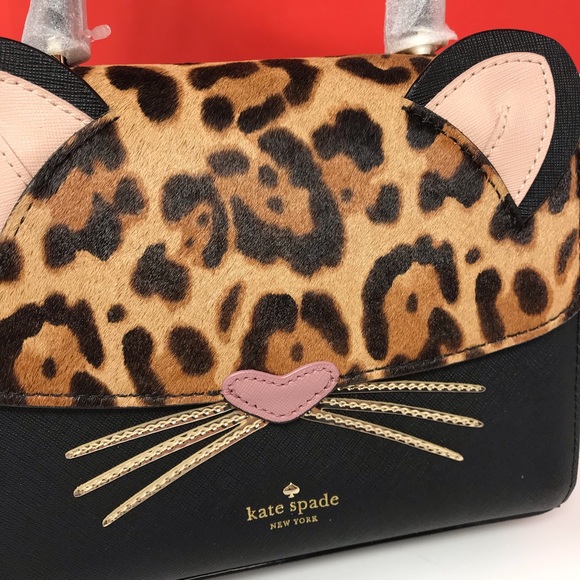 Kate spade leopard Kerrie Run wild black crossbody - Picture 3 of 7